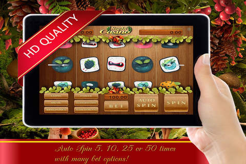Slot machine - Double or nothing poker: Japanese foods version screenshot 2