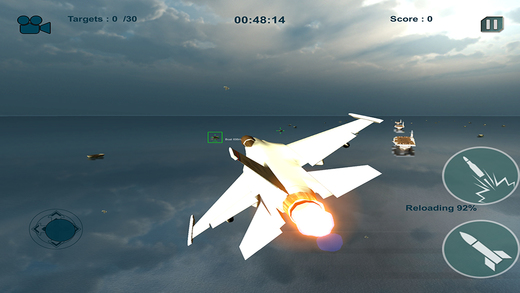 【免費遊戲App】Sea Jet Fighter Air Combat-APP點子