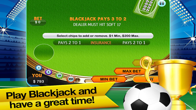 【免費遊戲App】Dream Touch Soccer BlackJack: First Card Game Choice for League Stars-APP點子