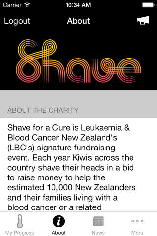 The Shave for a Cure App screenshot 3