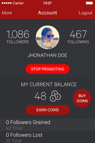 Followers Plus - "Get More Likes & Comments & Real IG Followers! " screenshot 2