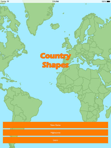 【免費遊戲App】Country Shapes-APP點子