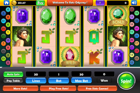 A AAA Slots Odyssey - Free Slots Game with Greek Symbols! screenshot 4