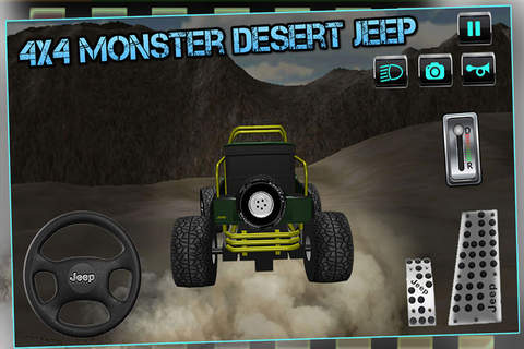 4x4 Monster Desert Jeep 3D- Legend of Dirt Derby Off-Road Racing King screenshot 3