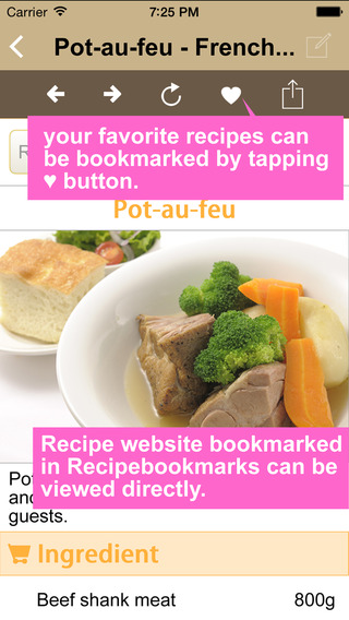 【免費生活App】Recipebookmarks - store, organize and search your favorite cooking recipes-APP點子