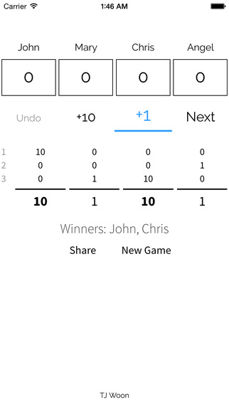 【免費工具App】ScoreKeeper by TJ Woon-APP點子