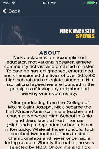 Nick Jackson Speaks screenshot 2