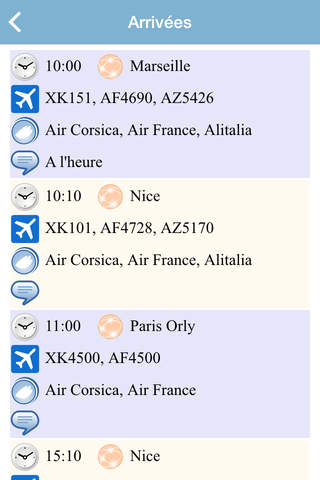 Aéroport Ajaccio Napoléon Bonaparte Flight Status screenshot 3
