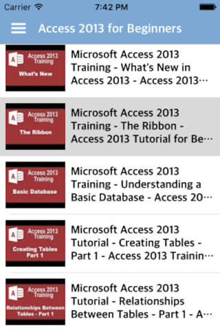 Tutorial For Access: Learning Microsoft Access For Video Tutorial screenshot 2