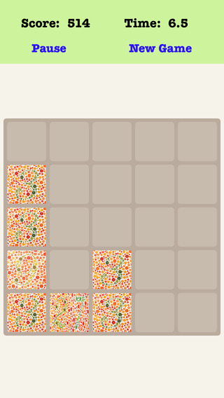 A¹A Color Blind Treble 5X5 - Merging Number Tiles Who Can Get Success Within 11 Seconds