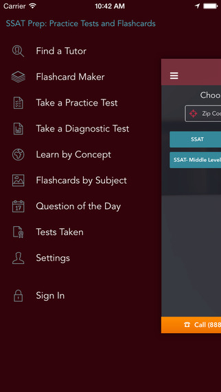 SSAT Prep: Practice Tests and Flashcards in Math Verbal Reading and Writing