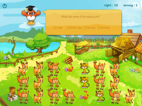 Animals 123 for count animals primary maths number game