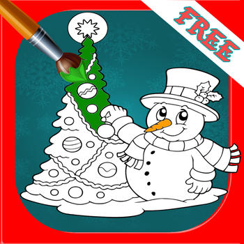 Christmas Coloring Book for Preschool - Santa , Rudolph and Frosty FREE LOGO-APP點子