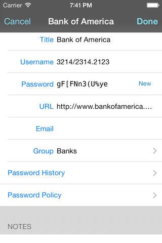 pwSafe - Password Safe compatible Password Manager screenshot 4
