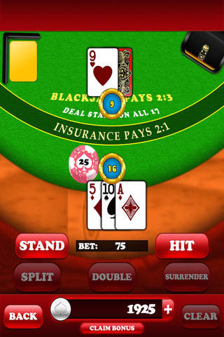 Blackjack 21 Pro : Casino Game screenshot 3