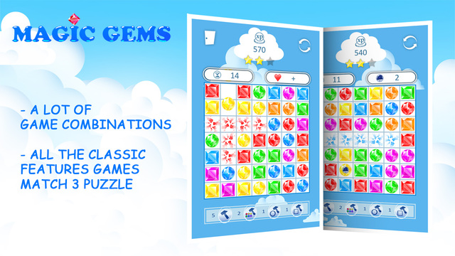 Magic Gems: Match 3 Puzzle