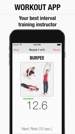 Workout - special app for interval workout of the day and wod tabata training