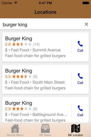 Secret Menu for Burger King screenshot 4