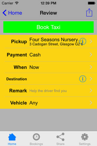 Glasgow Taxis screenshot 3