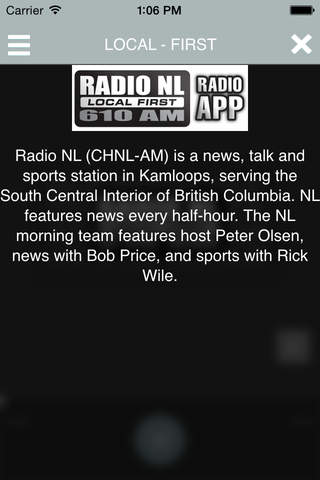Radio NL 610 Kamloops screenshot 3