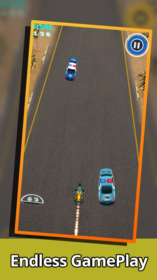 【免費遊戲App】A Mad Skills Free MotorCycle Racing Game to Escape From Police-APP點子