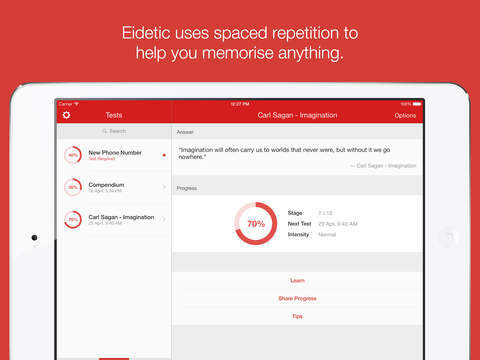 【免費生產應用App】Eidetic - Learn & remember anything-APP點子