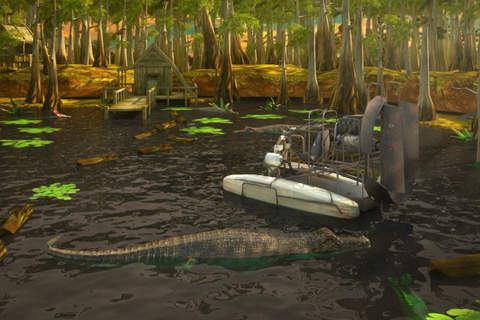 3D Swamp Boat Parking PRO screenshot 2