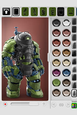 Figuromo Artist : Steam Guardian - 3D Color Combine & Design Steampunk Sculpture screenshot 3