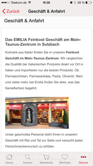 【免費生活App】Emilia.de - Italienische Spezialitäten und Feinkost-APP點子