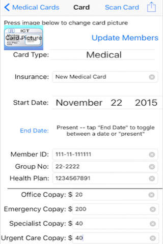Insurance Card Tracker screenshot 2