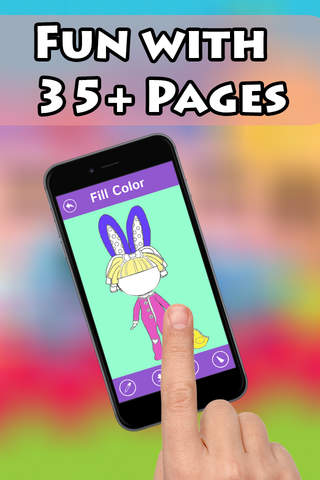 Kids Paint Coloring Game For Lalaloopsy Edition screenshot 2