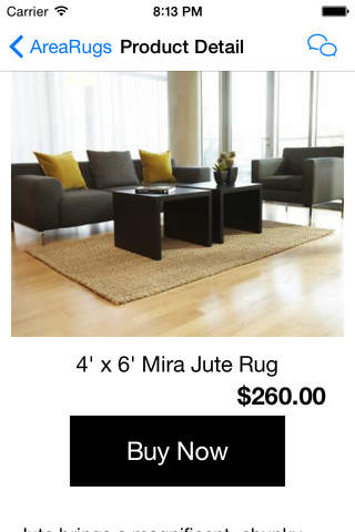 Area Rugs - Shop for the finest rugs made from natural jute, bamboo, seagrass, sisal and cork fibers screenshot 2