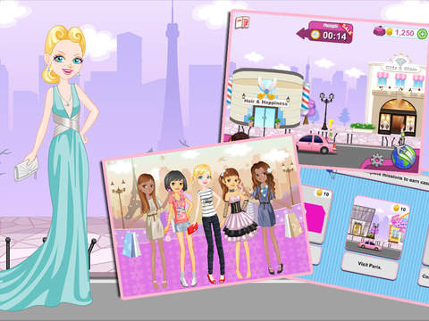 【免費遊戲App】Shopaholic World: Dress Up Shopping & Hair Salon Makeover-APP點子