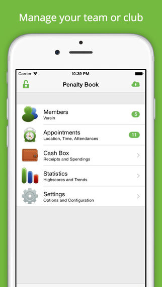 Penalty Book Lite - manager for penalties and appointments of your club