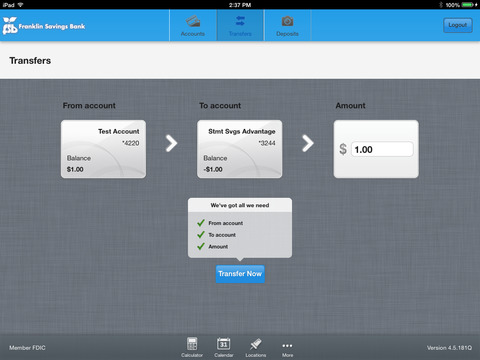 【免費財經App】Franklin Savings Bank for iPad-APP點子