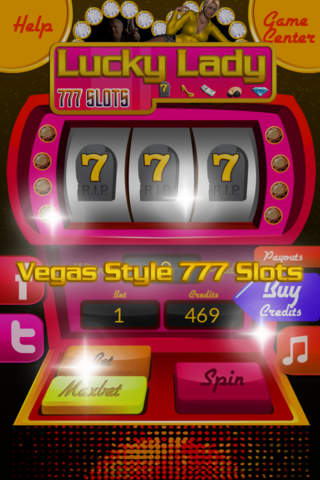 Lucky Lady 777 Slots FREE - Big Win Las Vegas Slots Casino Game screenshot 2