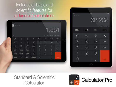 【免費工具App】Calculator Pro for iPad - Standard and Scientific-APP點子