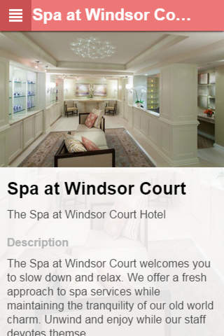 Spa at Windsor Court screenshot 2