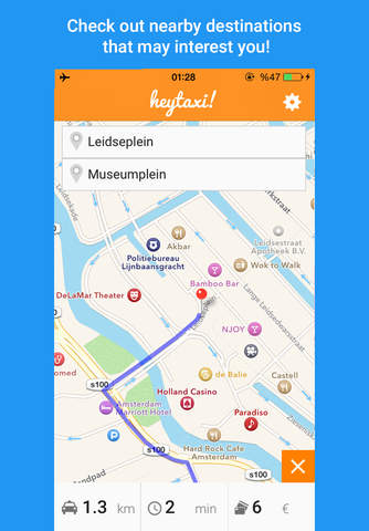 HeyTaxi! App Amsterdam - Reliable Taxi Travel! screenshot 3