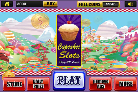 Lucky Cupcakes Slot Machines Free Play Vegas Casino Slots Tournament screenshot 3