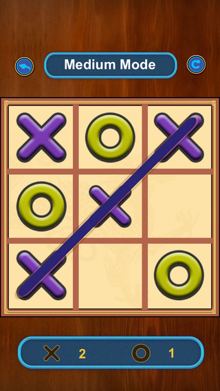 Tic Tac Toe - Connecting Threes Square in a Row
