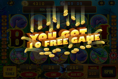 All New Sea Animals Slots Win Big Casino Vegas Strip & Tournaments Pro screenshot 3