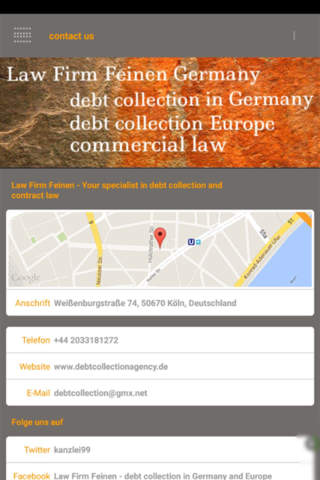 Debt collection Germany screenshot 2