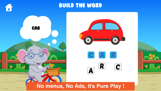 【免費遊戲App】Elephant Preschool Playtime Free - Learn Alphabet Numbers Shapes Trucks and Things That Go for Toddlers and Kids-APP點子