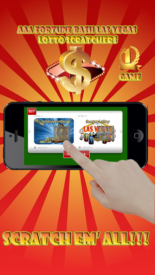 【免費遊戲App】AAA Fortune Bash Las Vegas Lotto Scratchers-APP點子