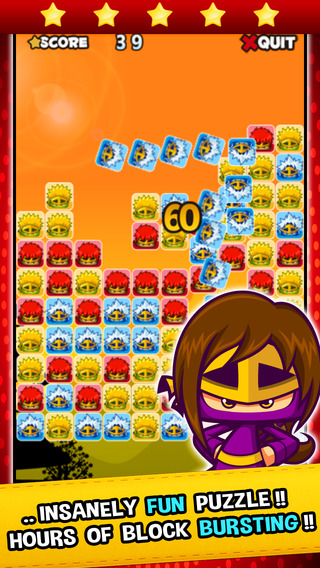 Amazing Ninja Hero Tile Games - Be casual and fun with tap tap titans to line the block of puzzle ga
