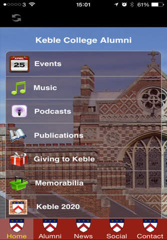 Keble College Oxford Alumni screenshot 2