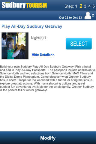 Sudbury Tourism Reservations screenshot 4