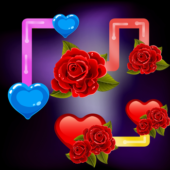 Best valentine flow: challenging addictive puzzle game. Think and connect your lovely heart LOGO-APP點子