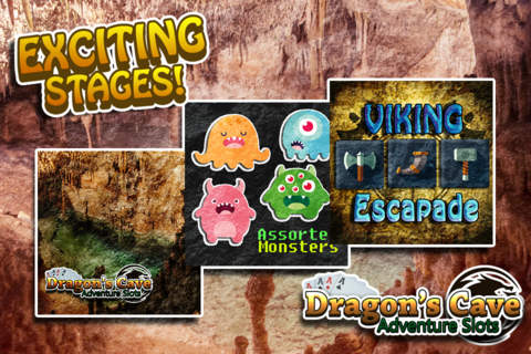 Action Dragon's Cave Adventure Jewel Slots 777 - Spin to Win the Gold Jackpot Fourtune HD screenshot 2